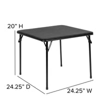 Load image into Gallery viewer, Flash Furniture Mindy Folding Kids Table with Vinyl Padded Top, Children's Square Activity Table for Daycare and Classrooms, Black