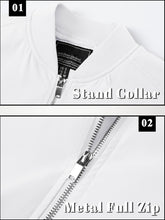 Load image into Gallery viewer, TACVASEN Mens Varsity Jacket Mens Jackets Fashion Trendy Mens Bomber Jackets with Collar Lightweight Bomber Jacket Casual Spring Fall Jackets