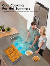 Load image into Gallery viewer, Nuwave Bravo XL Pro Air Fryer Toaster Oven, Improved 100% Super Convection, Quicker & Crispier Results, 100 Presets, Multi-Layer Even Cooking, 50-500F, Smart Probe, PFAS Free, 30QT, Stainless Steel