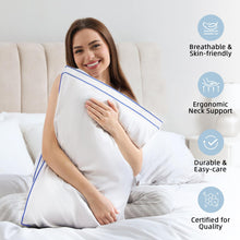 Load image into Gallery viewer, HARNY Bed Pillows for Sleeping, Queen Size Set of 2, Luxury Soft Hotel Quality and Supportive Down Alternative Microfiber for Back, Stomach or Side Sleepers, Relief Neck Head and Shoulder Pain