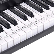 Load image into Gallery viewer, 61-Key Electronic Music Keyboard Piano with Stand, Headphones, Stool & Microphone