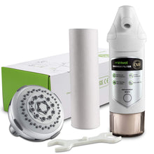Load image into Gallery viewer, miniwell Shower Filter 720-Plus with replaceable cartridges, shower head filter with Double Filters, remove 99% chlorine (Shower Filter w/Head)