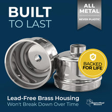 Load image into Gallery viewer, HammerHead Showers® ALL METAL Shower Head Filter – High Pressure Universal Shower Filters to Remove Toxic Chemicals – KDF Shower Filter, Targets Chlorine and Heavy Metals – Chrome