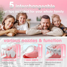 Load image into Gallery viewer, Water Dental Flosser Cordless for Teeth - Nicwell 4 Modes Dental Oral Irrigator, Portable and Rechargeable IPX7 Waterproof Powerful Battery Life Water Teeth Cleaner Picks for Home Travel