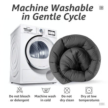 Load image into Gallery viewer, HYLEORY All Season Queen Size Bed Comforter - Cooling Down Alternative Quilted Duvet Insert with Corner Tabs - Winter Warm - Machine Washable - Dark Grey