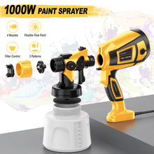 Load image into Gallery viewer, Paint-Sprayer 1000W HVLP High Power Electric Spray Paint Gun 1400ml High Capacity Container Easy to Clean for Furniture Cabinets Fence Walls Door Works Garden Chairs etc