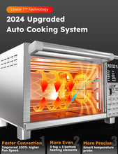 Load image into Gallery viewer, Nuwave Bravo XL Pro Air Fryer Toaster Oven, Improved 100% Super Convection, Quicker & Crispier Results, 100 Presets, Multi-Layer Even Cooking, 50-500F, Smart Probe, PFAS Free, 30QT, Stainless Steel