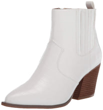 Load image into Gallery viewer, The Drop Women's Sia Pointed Toe Western Ankle Boot, White, 10