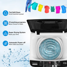 Load image into Gallery viewer, 17.8Lbs Portable Washing Machine Nictemaw Portable Washer, 2.3 Cu.ft Washer and Dryer Combo with Drain Pump, 10 Programs 8 Water Level Compact Laundry Washer for Home, Apartment, RV, Dorms