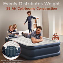 Load image into Gallery viewer, CHERIMOR Air Mattress, 18 inch High Thicken Sturdy Full Size Inflatable Mattress with Built in Pump, Quickly Inflatable, Portable Blow up Mattress for Camping, Guests & Home, Air Bed with Carry Bag
