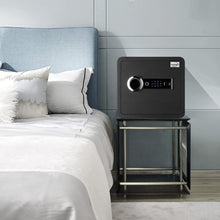 Load image into Gallery viewer, Tenamic Biometric Fingerprint Safe Box 1.41 Cuft Security Box with Induction Light and Leather, Solid Alloy Steel Home Cabinet Safe, Black