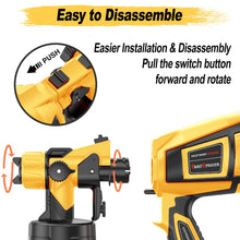 Load image into Gallery viewer, Paint-Sprayer 1000W HVLP High Power Electric Spray Paint Gun 1400ml High Capacity Container Easy to Clean for Furniture Cabinets Fence Walls Door Works Garden Chairs etc
