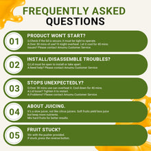 Load image into Gallery viewer, AMZCHEF Cold Press Juicer, 5.3" Self-Feeding Juicer Machines for Whole vegetable & fruit, Masticating Juicer Easy to Clean, High Juice Yield, Large Auger, Triple Strainers, Black