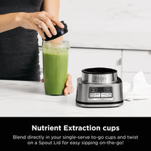 Load image into Gallery viewer, Ninja SS101 Foodi Smoothie Maker & Nutrient Extractor* 1200 WP, 6 Functions Smoothies, Extractions*, Spreads, smartTORQUE, 14-oz. , (2) To-Go Cups & Lids, Silver