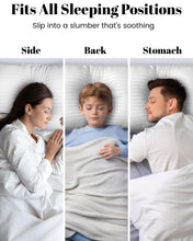 Load image into Gallery viewer, Qnoon Pillows Queen Size Set of 2, Hotel Collection Bed Pillows for Sleeping, Gusseted Pillow for Back, Stomach or Side Sleepers(Pure White)