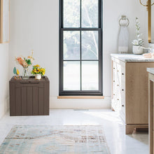 Load image into Gallery viewer, JUMMICO 31 Gallon Resin Deck Box Waterproof Indoor Outdoor Storage Boxes for Patio Furniture Cushions and Garden Tools (Brown)