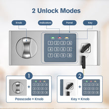 Load image into Gallery viewer, Locksworth Safe for Home, 0.6 Cubic Feet Safety Box, Lock Box for Money, Jewelry, Documents and Guns, Digital Security Safe for Office, Hotel and Personal Use, 13.8"W x 9.8"D x 9.8"H