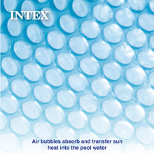 Load image into Gallery viewer, Intex Solar Pool Cover for 18' x 9' Rectangular Frame Outdoor Swimming Pools with Carrying Storage Bag, (Pool Cover Only), Blue