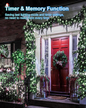 Load image into Gallery viewer, 355FT 900 LED Christmas Lights, Extra Long Outdoor String Lights Waterproof, Timer & Memory, 8 Modes Dimmable Plug in Fairy Lights for Outside Tree Wedding Patry Holiday Decorations, Cool White