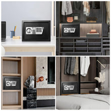 Load image into Gallery viewer, TOTOY Small Safe Box 1.5 Cu Ft Home Safe with LED Sensor Light, Safe for Home Documents with Keys and Digital Keypad, Hidden Key Lock Box for Cash Jewelry Valuables