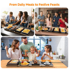 Load image into Gallery viewer, FEPPO Electric Warming Tray, 4-in-1 Food Warmers for Parties Buffet with 10 Temp Settings and Timer, 33"x15" Glass Surface Warming Mat for Food, Modular Buffet Hot Plates for Catering and Gatherings