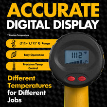 Load image into Gallery viewer, Team Z 1800W Heat Gun Kit 212°F to 1112°F(Only °F)- Fast Heating Heavy Duty Hot Air Gun, LCD Display, Overload Protection with 4 Nozzles for Shrink Wrap, Soften Paint, Bend Plastic Pipes and More