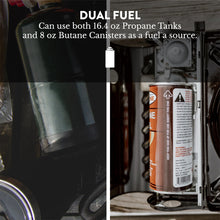 Load image into Gallery viewer, Gas One GS-3400P Propane or Butane Stove Dual Fuel Stove Portable Camping Stove - Patented - with Carrying Case Great for Emergency Preparedness Kit