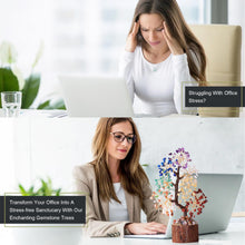 Load image into Gallery viewer, MAIBAOTA 7 Chakra Tree Crystal Tree for Positive Energy Crystal Gifts for Women Spiritual Crystal Decor Home Office Desk Decor for Women Crystal Tree of Life for Meditation