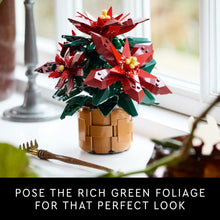 Load image into Gallery viewer, LEGO Icons Poinsettia Building Set - Artificial Flowers Christmas Decoration & Centerpieces for Table, Adults Ages 18+ - Gift Ideas for Mom, Dad, & Significant Other - 10370