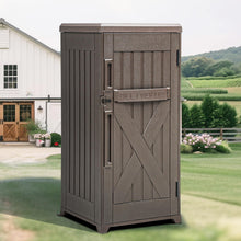 Load image into Gallery viewer, YITAHOME 60-Gallon Secure Package Delivery and Storage Box, Double-Wall Resin, Weatherproof, for Outdoor Use, Curbside or Porch, 8.5 Cubic Feet, Brown