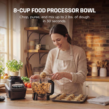 Load image into Gallery viewer, Ninja Kitchen System | 8-Cup Food Processor Bowl & 72 oz. Blender All-in-One | With (2) 16 oz. To-Go Cups | For Smoothies, Ice Crushing, Dough & More | 1500 Watt | Black | BL770