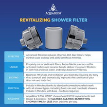 Load image into Gallery viewer, AquaBliss High Output Revitalizing Shower Filter - Reduces Dry Itchy Skin, Dandruff, Eczema, and Dramatically Improves The Condition of Your Skin, Hair and Nails - Chrome (SF100)
