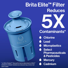 Load image into Gallery viewer, Brita UltraMax Large Water Dispenser with Elite Filter, BPA-Free, Replaces 1,800 Plastic Water Bottles a Year, Lasts Six Months or 120 Gallons, Includes 1 Filter, Kitchen Accessories, Large - 27-Cup