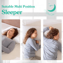 Load image into Gallery viewer, Three Geese Pack of 2 White Goose Feather Bed Pillows King Size- Soft 600 Thread Count 100% Cotton, Medium Firm,Soft Support Surround Fill Polyester,White Solid