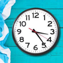 Load image into Gallery viewer, The Ultimate Wall Clock, 14" Atomic Wall Clock, Black, Easy to Read, Perfect for Home, Office, School, Indoor/Outdoor…