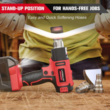 Load image into Gallery viewer, Cordless Heat Gun for Milwaukee 18V Battery, LIVOWALNY 18V 350W 122℉~1202℉ (50℃-550℃) Variable Temperature Control Hot Air Gun with LCD Digital Display for Shrink Tubing, Crafts (No Battery)