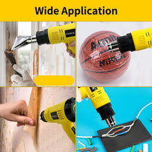Load image into Gallery viewer, PNECK 2000W Heavy Duty Heat Gun Kit, Variable Temperature 140°F-1202°F, 4 Nozzles, Yellow,P-305