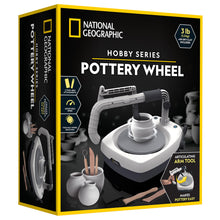 Load image into Gallery viewer, NATIONAL GEOGRAPHIC Hobby Pottery Wheel Kit - 8" Variable Speed Pottery Wheel for Adults & Teens with Innovative Arm Tool, 3 Lb Air Dry Clay & Art Supplies, Crafts for Adults, Craft Kits for Teenagers