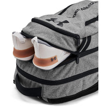 Load image into Gallery viewer, Under Armour Unisex-Adult Hustle 6.0 Backpack, (026) Castlerock Full Heather/Black/Black, One Size Fits Most