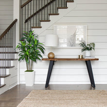 Load image into Gallery viewer, ASTIDY Artificial Dracaena Tree 5FT - Faux Tree with White Tall Planter - Fake Tropical Yucca Floor Plant in Pot - Artificial Silk Tree for Home Office Living Room Decor Indoor