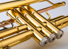 Load image into Gallery viewer, Glory Bb Trumpet - Trumpets for Beginner or Advanced Student with Case, pair of gloves-Gold