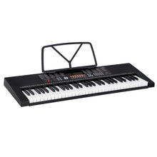 Load image into Gallery viewer, ZENY 61-Key Portable Electric Keyboard Piano with Built In Speakers, LED Screen, Headphones, Microphone, Piano Stand, Music Sheet Stand and Stool