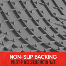 Load image into Gallery viewer, Motor Trend FlexToughXL Floor Mats for Cars Full Set, All-Weather Rubber Automotive Floor Mats, Waterproof Heavy Duty Car Mats, Flexible Floor Liners for Car Truck Van SUV, Car Floor Mats (Gray)