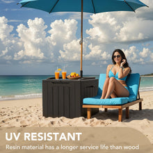 Load image into Gallery viewer, Devoko 30 Gallon Resin Deck Box Outdoor Indoor Waterproof Storage Box for Patio Furniture Pool Accessories Storage for Cushion Garden Tools (30 Gallon, Black)