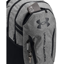 Load image into Gallery viewer, Under Armour Unisex-Adult Hustle 6.0 Backpack, (026) Castlerock Full Heather/Black/Black, One Size Fits Most