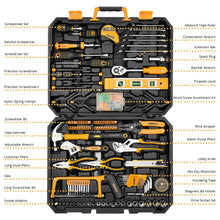 Load image into Gallery viewer, DEKOPRO 228 Piece Socket Wrench Auto Repair Tool Combination Package Mixed Tool Set Hand Tool Kit with Plastic Toolbox Storage Case