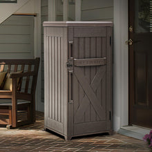 Load image into Gallery viewer, YITAHOME 60-Gallon Secure Package Delivery and Storage Box, Double-Wall Resin, Weatherproof, for Outdoor Use, Curbside or Porch, 8.5 Cubic Feet, Brown