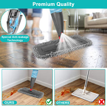 Load image into Gallery viewer, Spray Mop for Floor Cleaning with 3pcs Washable Pads - Wet Dry Microfiber Mop with 800 ml Refillable Bottle for Kitchen Wood Floor Hardwood Laminate Ceramic Tiles Floor Dust Cleaning