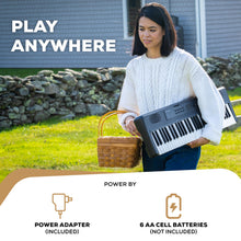 Load image into Gallery viewer, Alesis Melody 61 MK4 Keyboard Piano for Beginners with 61 Keys Speakers, Tablet/Sheet Music Stand, 300 Sounds and Music Lessons