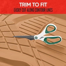 Load image into Gallery viewer, Motor Trend 943-BG FlexTough Defender Car Floor Mats -Next Generation Deep Dish Heavy Duty Contour Liners for Car SUV Truck & Van-All Weather Protection, Trim to Fit Most Vehicles Beige